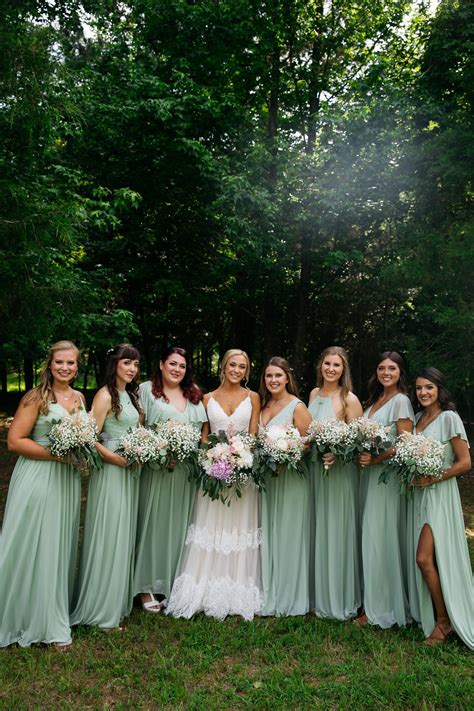 Absolutely In Love With These Bridesmaids Sage Bridesmaids Dresses At