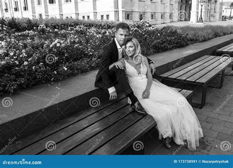Beautiful Young Couple On Their Wedding Day Stock Image Image Of