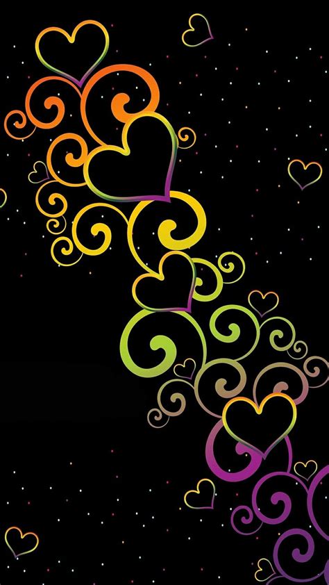 Find the best wallpaper borders at the lowest price from top brands like york, norwall, disney & more. Black rainbow hearts background | Heart wallpaper, Art ...