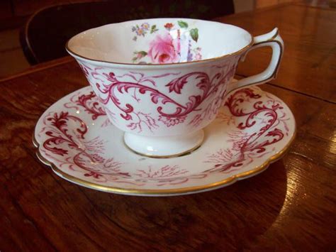 Porcelain 5 soup bowls set of 4 belmont pattern bavaria. Royal Crown Derby c.1890-1940 "Purple Scroll" Cup & Saucer ...