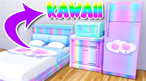 Custom Kawaii Furniture In The Sims 4 Mod Showcase And Review Youtube