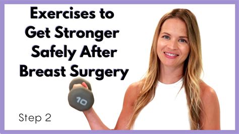Exercises After Breast Surgery Step Moderate Level Breast Cancer