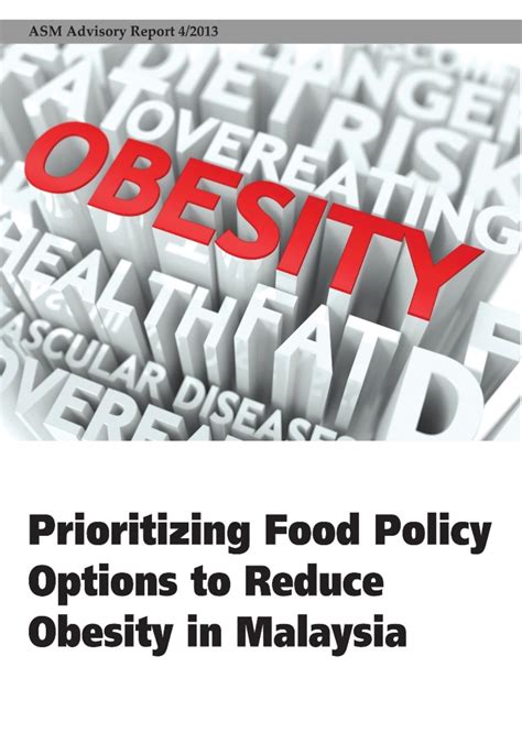 Wahai rakyat malaysia yang tersayang, anda dinasihatkan untuk mengamalkan jarakan sosial untuk membantu kami para pengamal perubatan. Prioritizing Food Policy Options to Reduce Obesity in ...