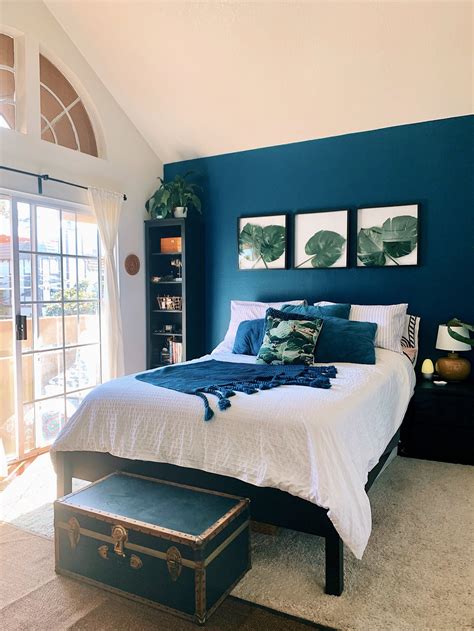So i am not going to lie. Modern Bohemian Bedroom Ideas | Teal bedroom walls ...