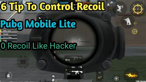 6 Tip To Control Recoilhow Control Recoil In Pubg Mobile Litecontrol
