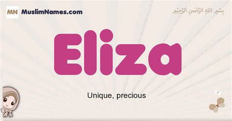 Eliza Meaning Arabic Muslim Name Eliza Meaning