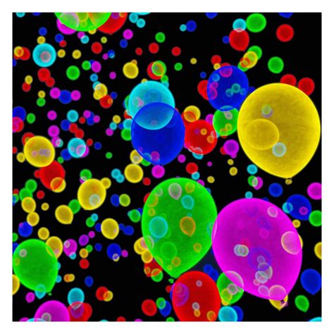 50 Ballons Fluo Uv Accessoires De Soirée Fluo Uv