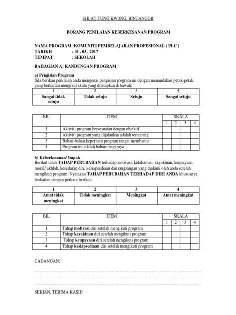 Download lagu contoh borang penilaian (2.17mb) dan streaming kumpulan lagu contoh borang penilaian (2.17mb) mp3 terbaru di metrolagu untuk melihat detail lagu contoh borang penilaian klik salah satu judul yang cocok, kemudian untuk link download contoh borang penilaian ada di. Contoh Borang Penilaian Program Motivasi