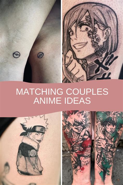 83 Matching Anime Tattoos You Cant Resist Tattooglee Anime