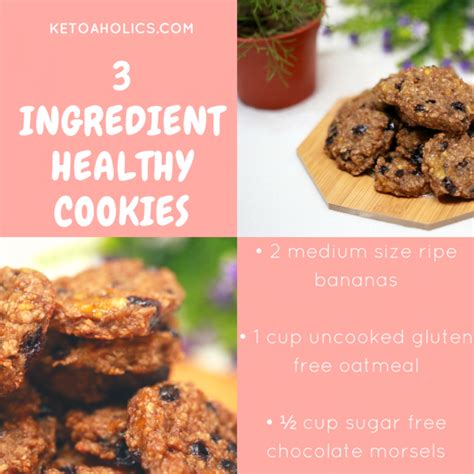 3 Ingredient Low Carb Easy Keto Healthy Cookies