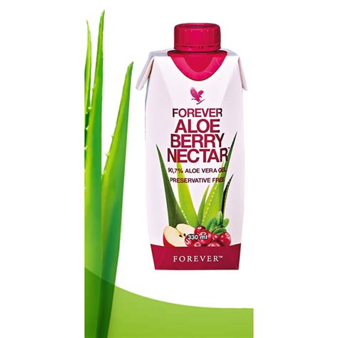 Aloe vera mixed with pure natural juices of cranberry and apple. Forever Aloe Berry Nectar - 330 ml single mini