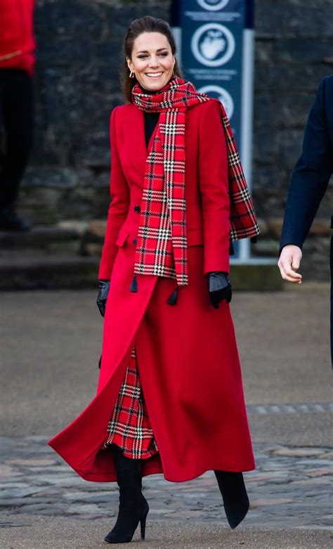 Kate Middletons Royal Tour Bold Red Coat Outfit Fashion Ideas
