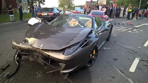 Police Looking For Driver Who Abandoned Ferrari 458 After Crashing Into