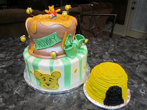 Mymonicakes Winnie The Pooh Honeypot Cake With Bee Hive Smash Cake