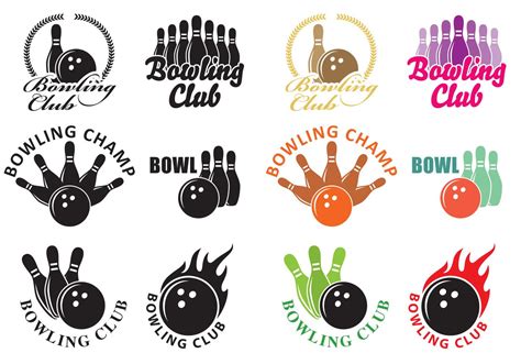 Bowling Logos 102702 Vector Art At Vecteezy