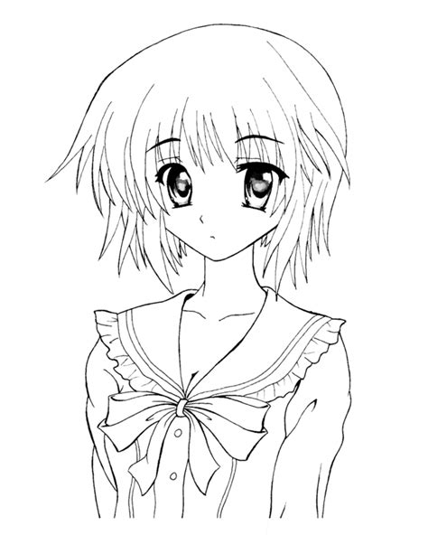 Anime Line Art Clipart 20 Free Cliparts Download Images