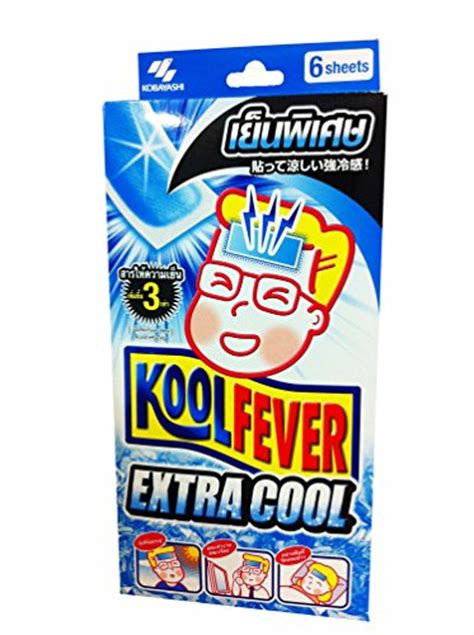 Koolfever cooling gel sheet for hot and humid day. Kool Fever Extra Cool, Cooling Fever Patch, Super-strong ...