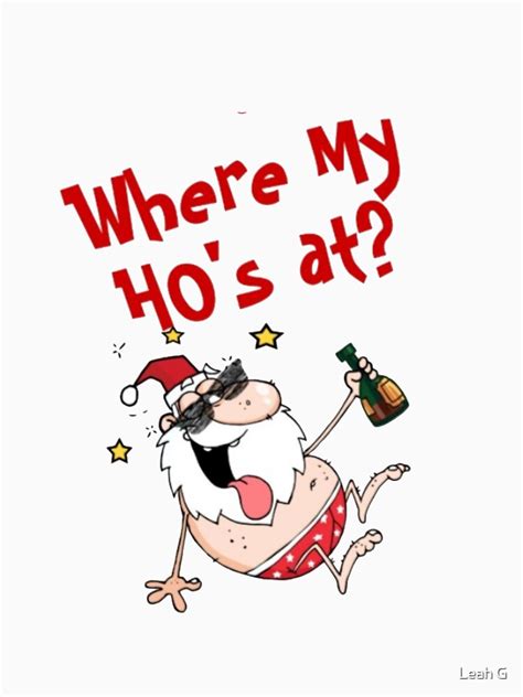 funny christmas santa drunk on beer wondering where his ho ho hos are at t shirt by