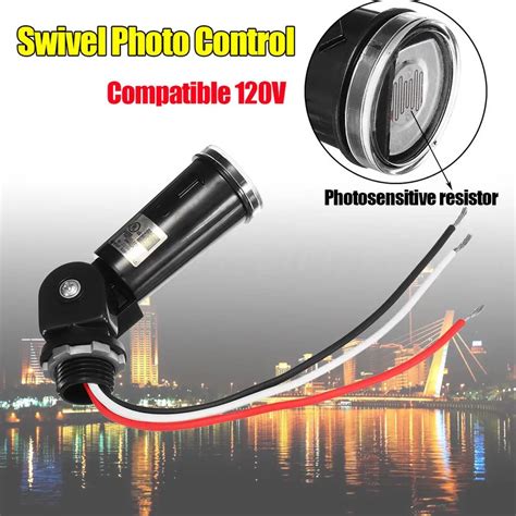 Led Outdoor Swivel Photo Control Photocell Photoelectric Switch Light
