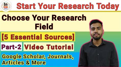 Pro tips for your literature search. Choose Your Research Fields | Part-2 | Essential Sources ...