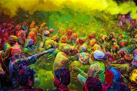 Pictures Of Holi The Festival Of Colors In Vrindavan