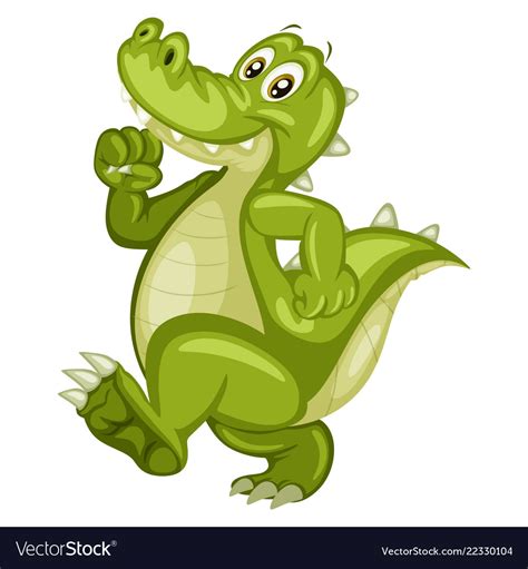 Cartoon Of An Alligator Royalty Free Vector Image