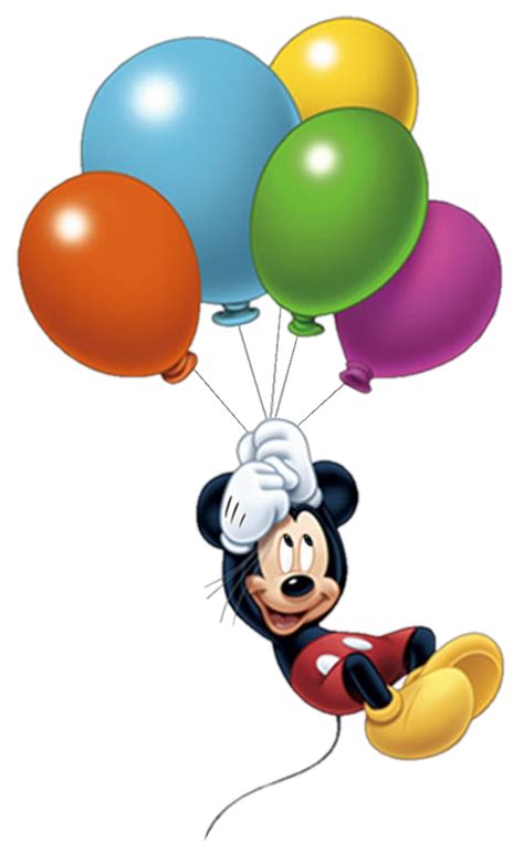 Png Clipart Mickey Mouse Floating With Balloons By Gawain Hale On