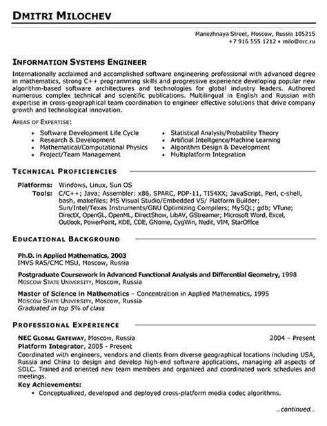 Design a sturdy resume that can withstand even the toughest scrutiny. Systems Engineer | Resume examples, Job resume examples ...