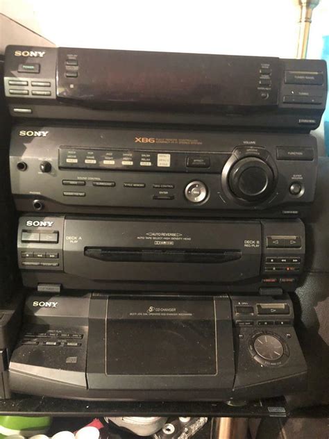Sony Xdc Hb6 Hifi Stereo Stack System With 5 Cd Changer And Lp Player