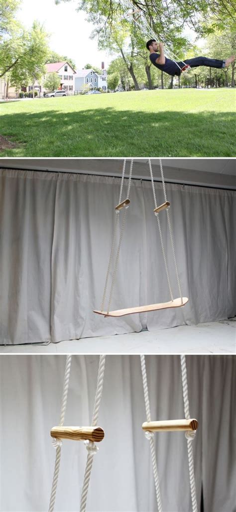 41 diy outdoor swing ideas for your garden godiygo homemade modern outdoor swing diy