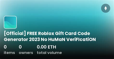 Official Free Roblox T Card Code Generator 2023 No Human