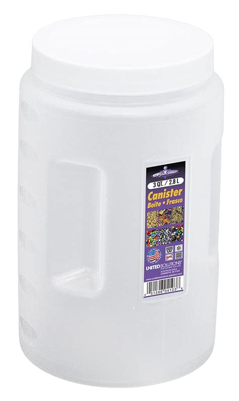 Buy United Solutions Fs0007 Clear Three Quart Plastic Food Canister
