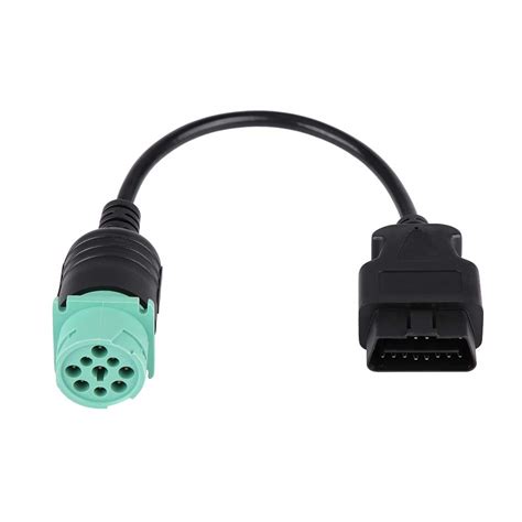 Buy Obd2 Adapter 9 Pin To 16 Pin Obdii Truck Diagnostic Scanner Cable