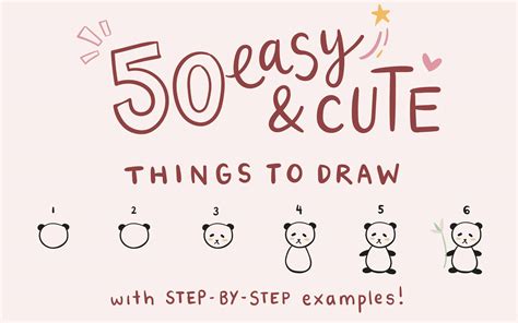 Easy Cute Things To Draw With Step By Step Examples NotebookTherapy