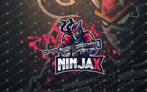 Gangster Ninja Logo Ninja Esports Logo Premade Ninja Mascot Logo