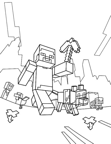 Dibujo De Steve Sonriendo De Minecraft Para Colorear Dibujos Para Pdmrea