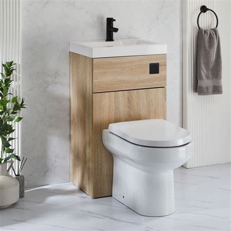 Milano Lurus Modern Ballam Toilet And Basin And Combination Unit 500mm X 890mm Choice Of