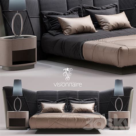 3d Models Bed Bed Visionnaire Plaza Bed