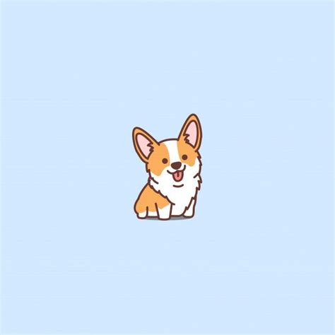 Corgi Kawaii Cute Dog Wallpaper Cartoon Cute Happy Different Corgi