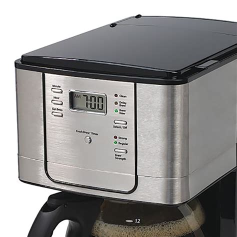 Mr Coffee 12 Cup Programmable Coffee Maker With Auto Pause Stainless