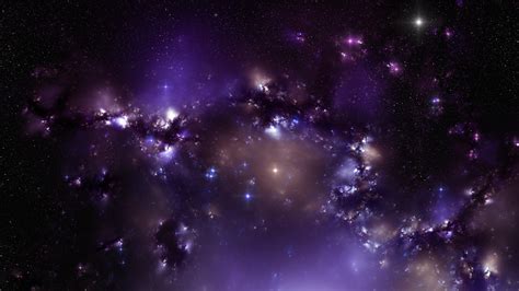 Фиолетовые звезды во вселенной обои для рабочего стола картинки фото