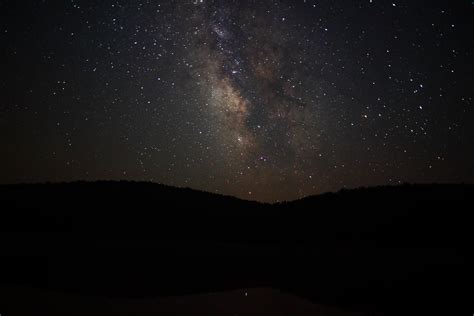 Filenight Sky Milky Way Stars Hills West Virginia Forestwander