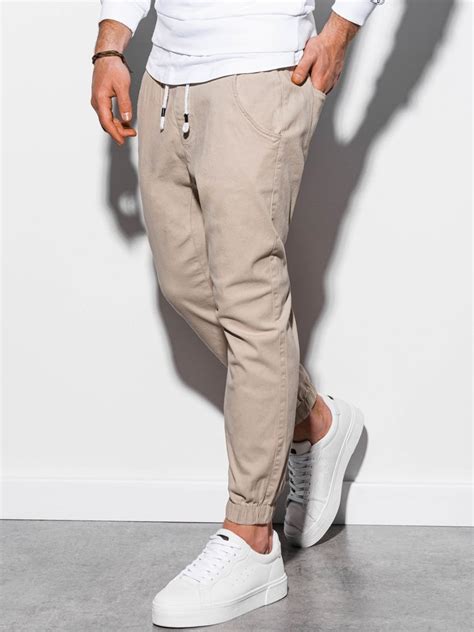 Mens Pants Joggers Silver P885 Modone Wholesale Clothing For Men
