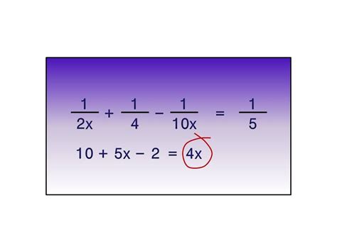 Como Simplificar Ecuaciones Fraccionarias Vostan