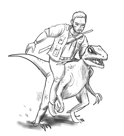 Owen Jurassic World Coloring Pages Coloring Pages