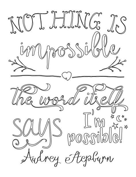 Here we have give you all the sayings and quotes coloring pages that can be used for adults too. Audrey Hepburn Coloring Pages at GetColorings.com | Free ...