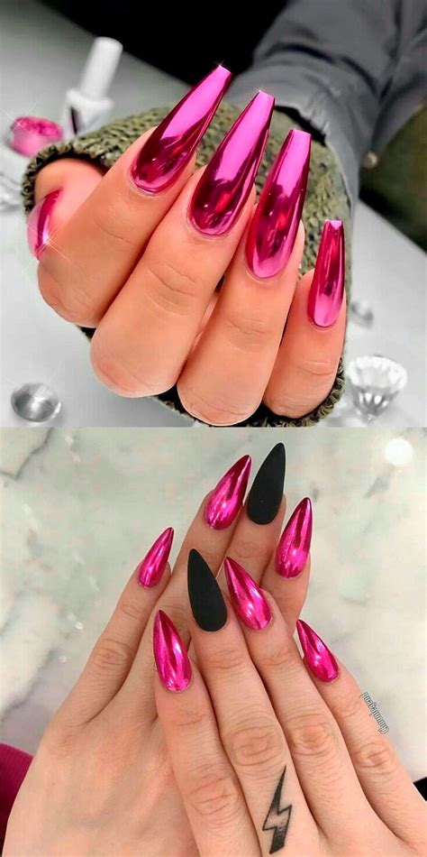 The Best 32 Chrome Nails To Copy In 2023 Stylish Belles Pink Chrome