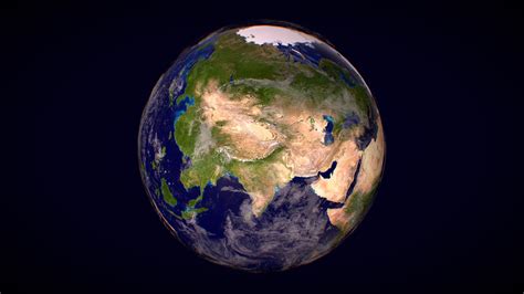 Realistic 3d Earth Model With 4k Textures Download Free 3d Model By