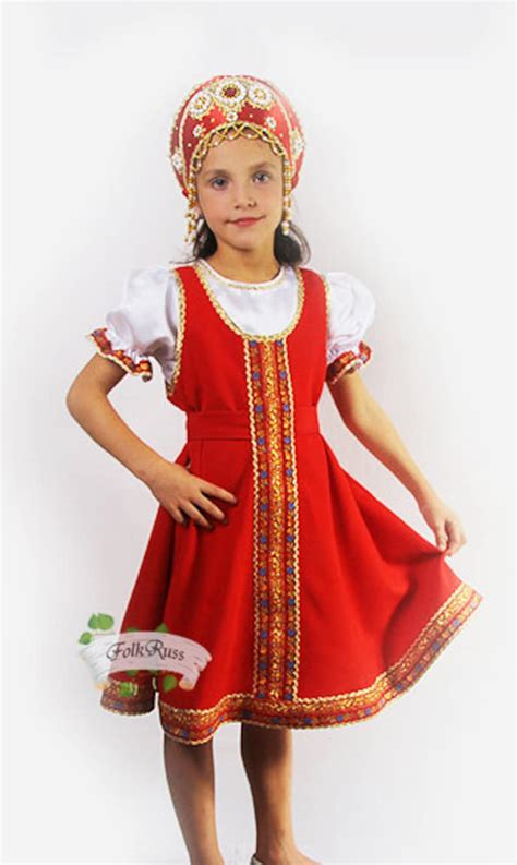 traditional russian dress for girl elena girl etsy