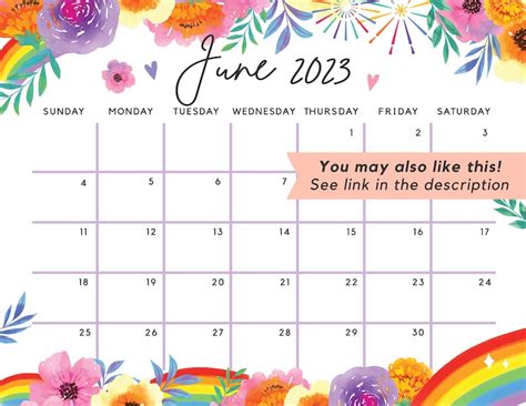 Fillable April 2023 Calendar Printable Cute Spring And Summer Etsy